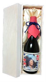 オリジナルラベル酒写真入り日本酒大吟醸純米酒3年貯蔵米焼酎2本入り